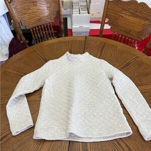 Orvis Cream Quilted Sweatshirt